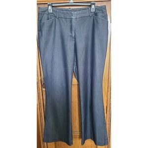 Worthington Modern Fit Trousers Dark Indigo Bootcut Dress Pants Womens 12S